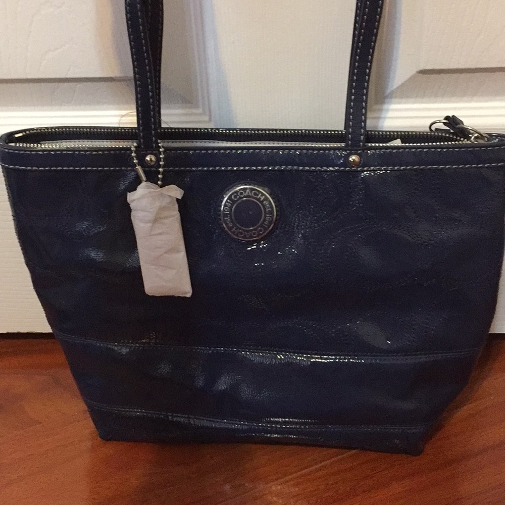 Blue Coach Tote
